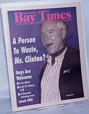 Image du vendeur pour San Francisco Bay Times: the gay/lesbian/bi/trans newspaper & calendar of events for the Bay Area; [aka Coming Up!] vol. 15, #33 (states 32 incorrectly) Dec. 29, 1994; Jim Hormel - A Person to Waste, Mr. President mis en vente par Bolerium Books Inc.
