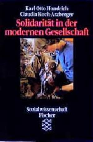 Seller image for Solidaritt in der modernen Gesellschaft. ( Sozialwissenschaft) for sale by Antiquariat Armebooks