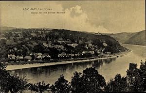 Ansichtskarte / Postkarte Aschach an der Donau Oberösterreich, Oberer Ort mit Schloss Neuhaus