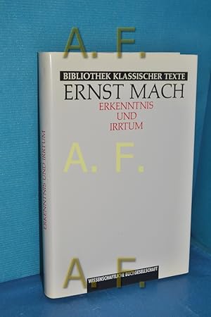 Bild des Verkufers fr Erkenntnis und Irrtum : Skizzen zur Psychologie d. Forschung. zum Verkauf von Antiquarische Fundgrube e.U.