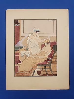 ART-DECO - POCHOIR - MEDECINE - Eponge - Tirage couleurs sur Papier Japon