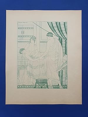 ART-DECO - POCHOIR - MEDECINE - Ceux qui tressaillent - Tirage vert sur Papier Japon