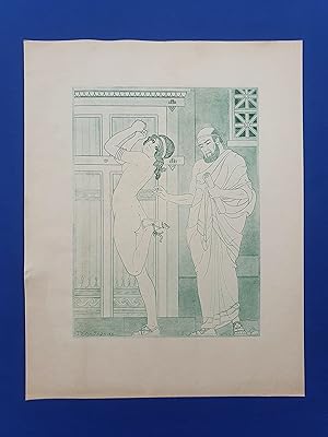 ART-DECO - POCHOIR - MEDECINE - Equilibre - Tirage vert sur Papier Japon