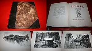 Paris. Illustré de 20 lithographies originales de Reine Cimière (1938). - Texte par Colette. + Un...