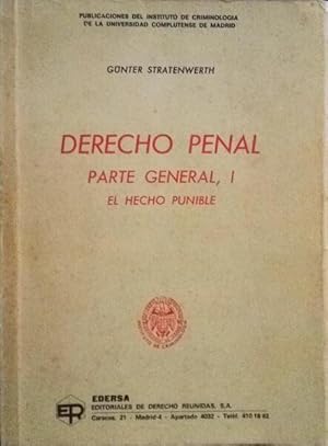 DERECHO PENAL - PARTE GENERAL, I.