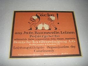 Deutsche Textilvereinigung AG. Säcke aus Jute, Baumwolle, Leinen, Papiergewebe.