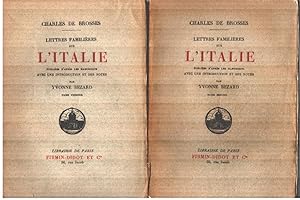 Lettres familières sur l'italie publiés d'aprés les manuscrits avec une introduction et des notes...