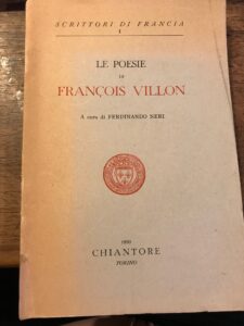 Bild des Verkufers fr LE POESIE DI FRANCOIS VILLON zum Verkauf von AL VECCHIO LIBRO