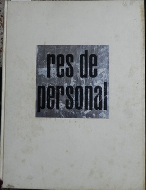 Seller image for Res de personal. Fotografies de Richard Avedon i text de James Baldwin. Editorial Lumen 1966 for sale by Libreria Sanchez