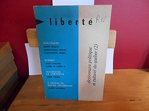 LIBERTE NO 68 DICTIONNAIRE POLITIQUE ET CULTUREL DU QUEBEC