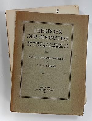 Seller image for Leerboek der Phonetiek inzonderheid met Betrekking tot het Standaard-Nederlandsch. for sale by Brbel Hoffmann