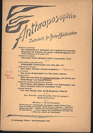 Anthroposophie. 15. Jahrgang, Buch 4 1933