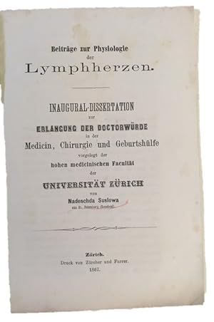 Original Thesis of the First Woman in Europe to Achieve an MD Degree