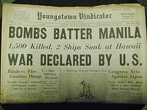 Bombing of Pearl Harbor Newspaper