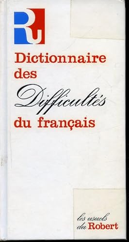 Image du vendeur pour Dictionnaire des difficults du franais mis en vente par Librairie Le Nord