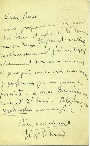 Darius Milhaud Autograph Letter Signed About Making Records and His Work