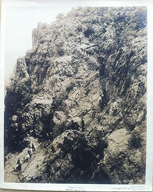 Large 19th Century Photograph of "Jacob's Ladder," the Treacherous Trail into the Grand Canyon