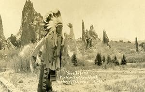 Photograph Postcard of Native American Indian Chief