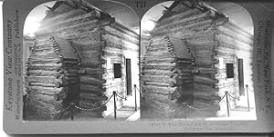 Stereoview Photograph of Abraham Lincoln Birthplace