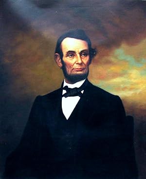 Hand Painted Oil Painting of Abraham Lincoln