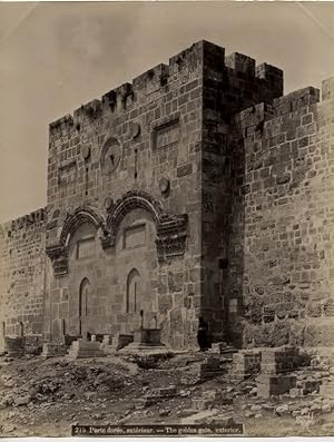 Photo of the Golden Gate in Jerusalem Palestine circa 1880s