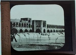 Rare Collection of 3 Vintage Optical Lantern Images of the Qajar king Palace, Tehran, Isphahan, C...