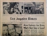 "Moon Explorers Home" 1969 Newspaper Signed Buzz Aldrin