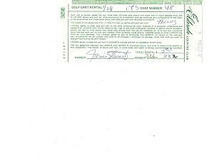 Bild des Verkufers fr James Stewart Signed Receipt zum Verkauf von Max Rambod Inc