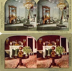 2 turn of the century White House Stereoview