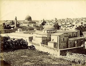 c.1880's Original Photograph of Jerusalem by Bonfils