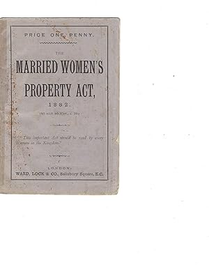 1882 Document Outlines For the First Time Full Financial Independence for Married Women