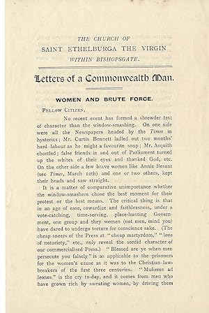 Open Letter decries Pankhurst's Imprisonment and "men who have grown rich by sweating women, by d...
