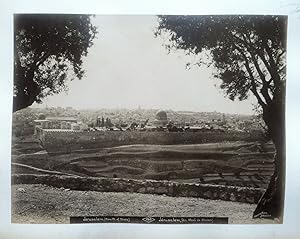 Large 19th Century Photograph of the Mount of Olives, Jerusalem