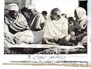 Original Press Photo of Ghandi and Pandit Nehru