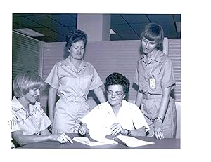 Seller image for Signed photo of woman engineers at NASA, 1960s for sale by Max Rambod Inc