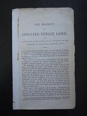 The Market for Educated Female Labor, 1859