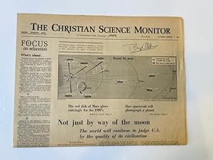 Signed Historic Apollo 11 Newspaper