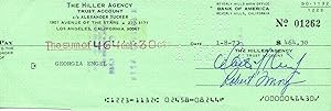 Entertainer Robert Young Signed Check