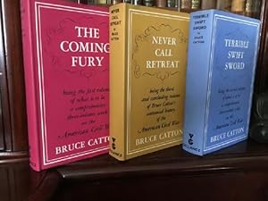 Bild des Verkufers fr Centennial History of the [ American ] Civil War. VOL. I. The Coming Fury. VOL. II. Terrible Swift Sword. VOL. III. Never Call Retreat. [The Centennial History Complete in Dustjackets, all First UK Editions]. zum Verkauf von Time Booksellers