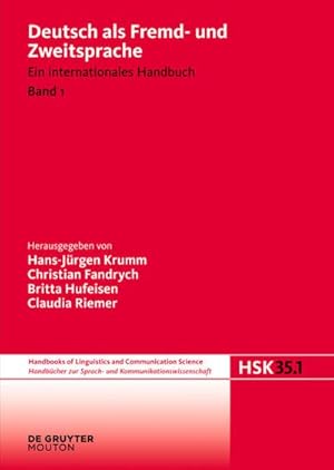 Bild des Verkufers fr Deutsch als Fremd- und Zweitsprache. 1. Halbband zum Verkauf von AHA-BUCH GmbH