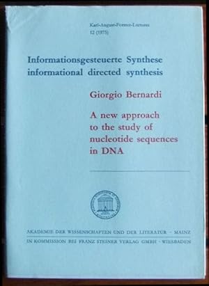 A new approach to the study of nucleotide sequences in DNA. by / Karl-August-Forster-Lectures ; 12