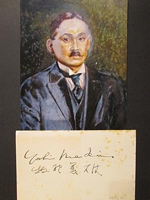Original Autograph Yoshio Markino (1869-1956) Painter // Autogramm signiert signed signee
