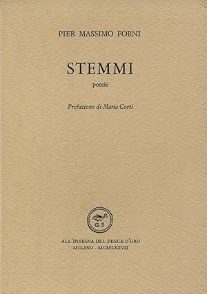 Imagen del vendedor de Stemmi. Poesie a la venta por Studio Bibliografico Marini