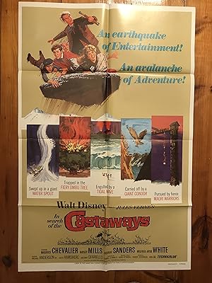 Seller image for In Search of the Castaways One Sheet 1978 Hayley Mills, Maurice Chevalier for sale by AcornBooksNH