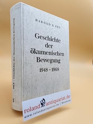 Bild des Verkufers fr Geschichte der kumenischen Bewegung 1948-1968. Hrsg. von Harold E. Fey, Dt. Ausg. bearb. von Gnther Gamann Vandenhoeck & R., 1974. Gr.-8. 639 S. Leinen. (ISBN 3-525-56315-9) zum Verkauf von Roland Antiquariat UG haftungsbeschrnkt