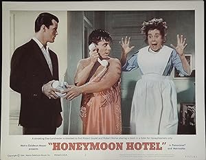 Bild des Verkufers fr Honeymoon Hotel Lobby Card Complete Set 1964 Robert Goulet, Nancy Kwan zum Verkauf von AcornBooksNH