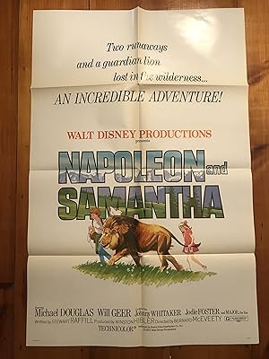 Seller image for Napoleon and Samantha One Sheet 1972 Michael Douglas, Jodie Foster for sale by AcornBooksNH