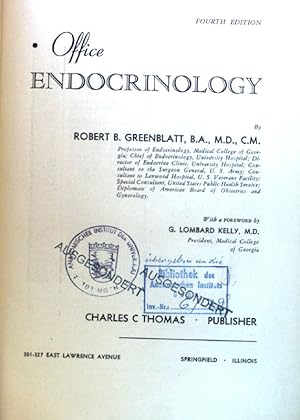 Bild des Verkufers fr Office Endocrinology; zum Verkauf von books4less (Versandantiquariat Petra Gros GmbH & Co. KG)