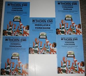 Rugby Football Union Championship 1986 (5 programmes)