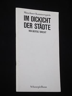 Image du vendeur pour Programmheft 6 Mnchner Kammerspiele 1987/88. IM DICKICHT DER STDTE von Brecht. Regie: Hans-Joachim Ruckhberle, Bhne: Marcel Keller, Kostme: Ann Poppel, techn. Ltg.: Gnter Hrting. Mit Rudolf Wessely, Edgar Selge, Martin Flrchinger, Jennifer Minetti, Sibylle Canonica, Franziska Walser, Richard Beek, Wolfram Apprich mis en vente par Fast alles Theater! Antiquariat fr die darstellenden Knste